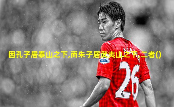 因孔子居泰山之下,而朱子居武夷山之下,二者()